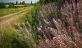 Typical scandinavian countryside in summer Royalty Free Stock Photo