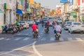 A typical scene in Phuket Town Thailand Royalty Free Stock Photo