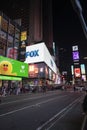 A Typical scene at Time square NYC