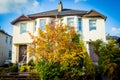 Typical Scottish house in Autumn, UK Royalty Free Stock Photo