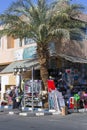 Typical shopping street with Arabic souvenirs shops, Sharm el Sheikh, Egypt, Africa