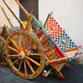 Typical Sicilian cart, Sicily, Italy Royalty Free Stock Photo