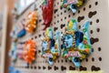 Typical Sicilian Souvenir in ceramic symbolising the sunshine and triskelions - symbol of Sicily Royalty Free Stock Photo