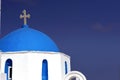 Typical silouette of the dome of a church in Greece Royalty Free Stock Photo