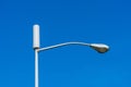 A typical small cell antenna for 5G wireless network installed on a street light pole Royalty Free Stock Photo