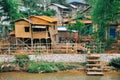 Typical small village near Inle Lake. Royalty Free Stock Photo