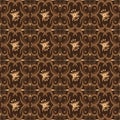 Typical Solo batik unique Art work motif with elegant brown color design