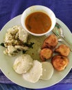 Typical South Indian platter