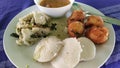 Typical South Indian platter Royalty Free Stock Photo