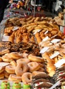 typical southern Italian pastries with almonds and stuffed sweet