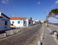 Typical southern seaside cityscape in Cyprus in the off-season