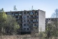 Typical soviet apartment house in Skrunda 1.