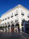 Typical Spanish architecture in Nerja Spain Royalty Free Stock Photo