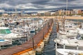 Typical Spanish boats in port Palamos, May 19, 2017 Spain Royalty Free Stock Photo