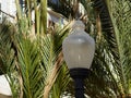 Typical Spanish decorated street lamp and lantern Royalty Free Stock Photo