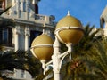 Typical Spanish decorated street lamp and lantern Royalty Free Stock Photo