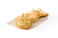 Typical Spanish empanadas isolated