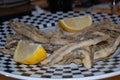 Typical spanish tapa photographed in Granada (Andalusia Spain). Pescaito frito (fried fish)