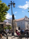 Typical Square in Lisbon Portugal