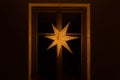 Typical star for lightning and decoration during the winter time for Christmas. The star is meant to represent the Star Royalty Free Stock Photo