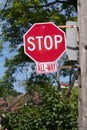 Typical Stop Sign in Toronto