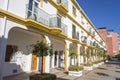 Typical street colored houses in Torremolinos,Spain.