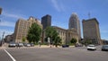 Typical street corner in Louisville downtown - LOUISVILLE, UNITED STATES - JUNE 14, 2019