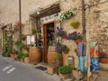 Spello - typical street gardens