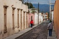 Typical street in the historic part Royalty Free Stock Photo