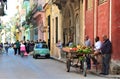 Typical street life in Havana