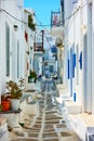 Typical street in Mykonos Royalty Free Stock Photo