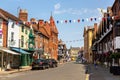 Typical street and old buildings in Stratford upon Avon, UK Royalty Free Stock Photo