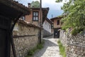 Street and old houses in Koprivshtitsa, Bulgaria