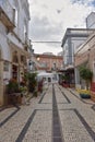 Typical street in Olhao, Portugal