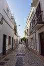 Typical street in Olhao, Portugal