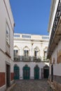 Typical street in Olhao, Portugal