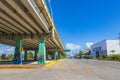 Typical street road highway bridge cityscape Playa del Carmen Mexico