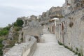 Typical street of Sasso Caveoso in Matera