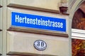 Typical street signs on the walls of old city, Lucerne, Switzerland