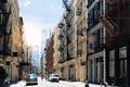 Typical street in Soho in New York
