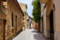 Typical Street View in the City of AlcÃÂºdia, Mallorca, Spain 2018 Royalty Free Stock Photo