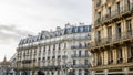 Typical street view in Paris, France