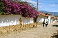 Typical Street of Villa de Leyva, Colombia