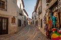 Typical streets of Chinchon, Madrid. Spain