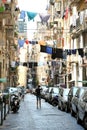 Typical streets in Naples , Italy