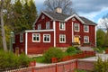 Typical swedish wooden house, stockholm