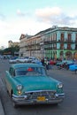 A typical taxi waiting for tourist in Havana City Centre