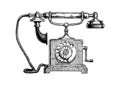 Typical Telephone End Of XVIII Century
