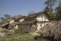 Typical tharu house, Bardia, Nepal