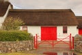Thatched cottage. Fanad head. county Donegal. Ireland Royalty Free Stock Photo